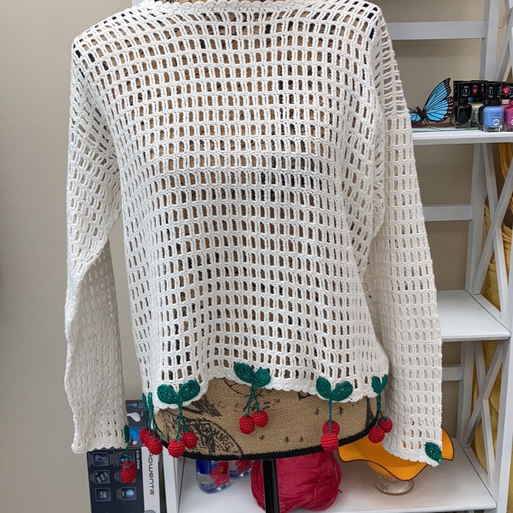 AT sport knit cherry shirt